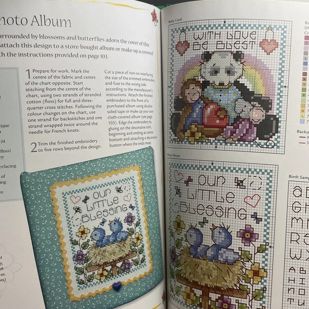 Cross Stitch Wit & Wisdom Craft Book Hardcover by Joan Elliott Kitty Cat